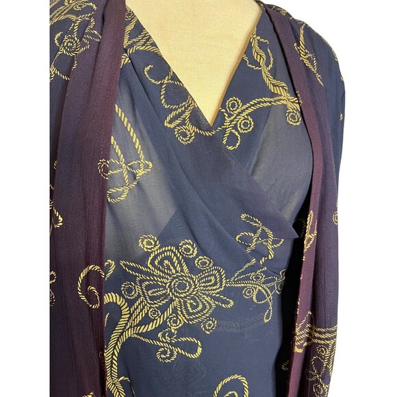 Vintage Carole Little Petites Size 4 Boho Jacket Blouse & Skirt Set - Picture 8 of 16